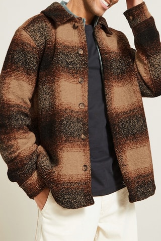 Sobrecamisa regular fit - Marrón