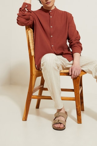 Camisa regular fit - Rojo