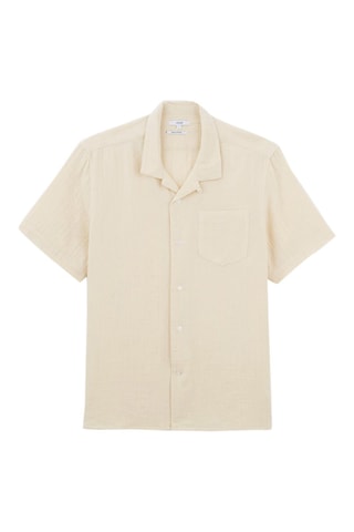 Camisa corta regular - Blanco