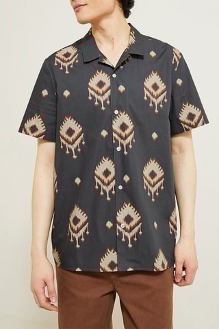 Camisa corta regular fit - Verde