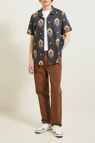 Camisa corta regular fit - Verde