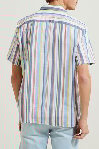 Camisa corta regular fit - Azul