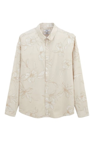 Camisa slim fit - Hueso