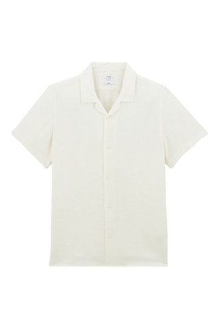 Camisa corta regular fit - Blanco