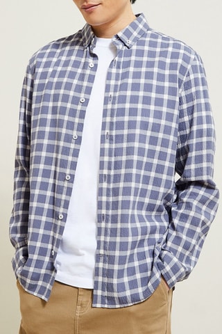 Camisa regular fit - Azul