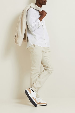 Camisa regular fit de algodón orgánico - Crudo