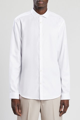 Camisa slim fit - Blanco