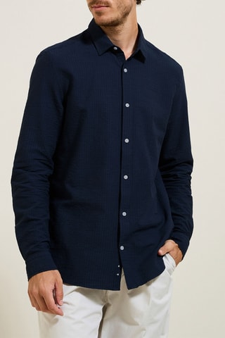 Camisa regular fit - Azul noche