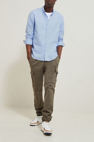 Camisa regular fit - Azul