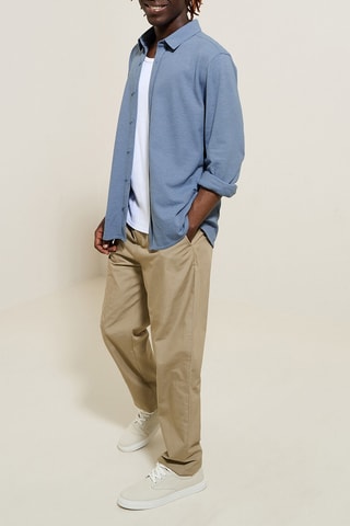 Camisa regular fit - Azul grisáceo