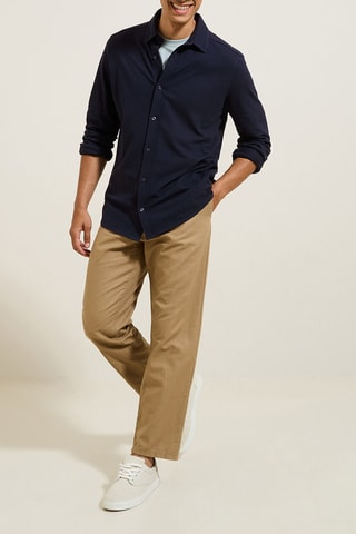 Camisa regular fit - Azul marino