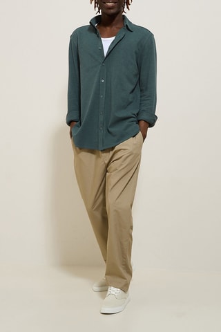 Camisa regular fit - Verde esmeralda