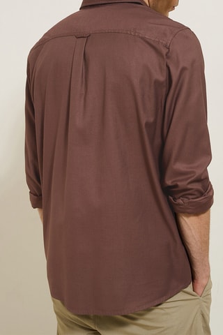 Camisa regular fit - Marrón