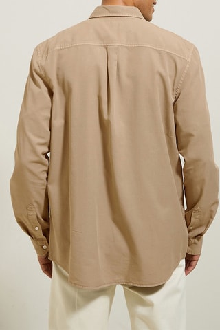 Camisa regular fit - Beige