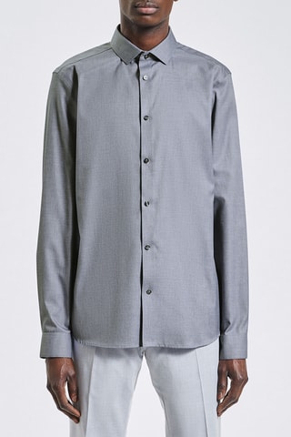 Camisa slim fit - Gris