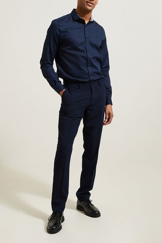 Camisa regular fit - Azul