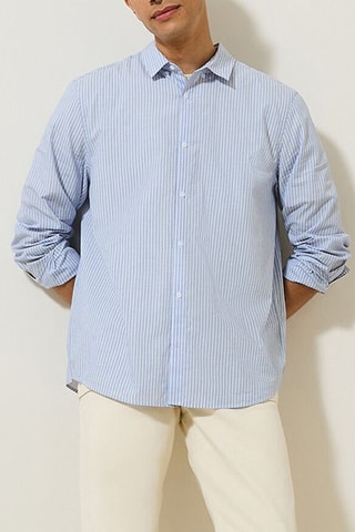Camisa regular fit - Azul