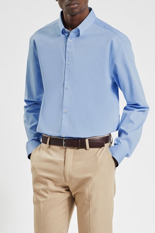 Camisa regular fit - Azul