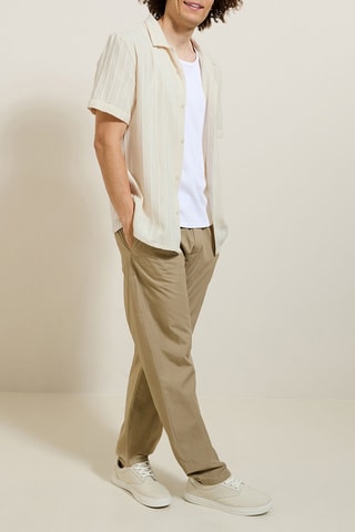 Camisa regular fit - Hueso