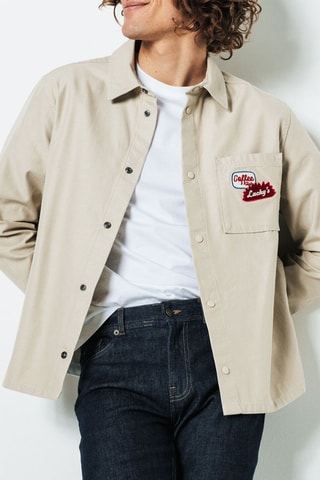 Sobrecamisa regular fit - Crudo