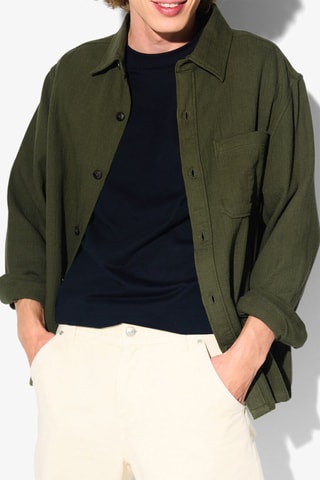 Sobrecamisa regular fit - Verde claro