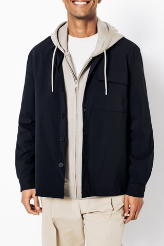 Sobrecamisa regular fit - Negro