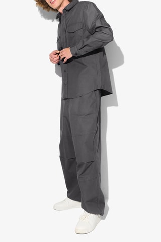 Camisa regular fit - Gris oscuro