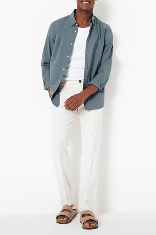 Camisa slim fit - Verde oscuro