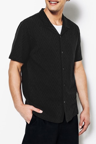 Camisa regular fit - Negro