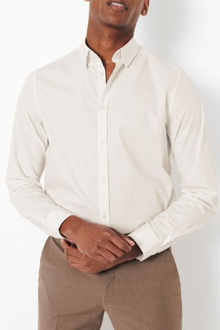 Camisa slim fit - Blanco