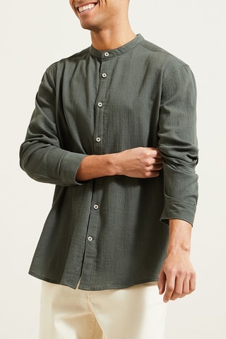 Camisa regular fit - Caqui