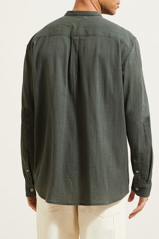 Camisa regular fit - Caqui