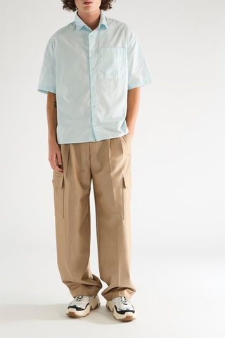 Camisa regular fit - Celeste