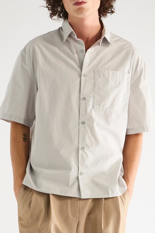 Camisa regular fit - Gris claro