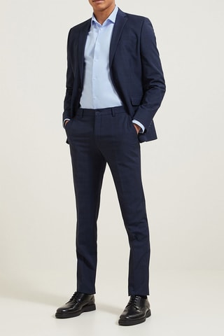 Camisa slim fit - Celeste