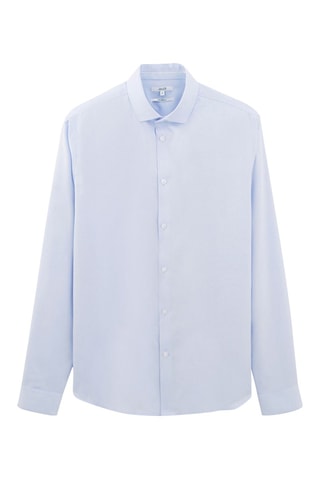 Camisa slim fit - Celeste