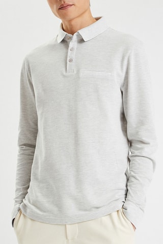 Polo slim fit - Gris claro