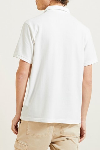 Polo regular fit de algodón orgánico - Blanco