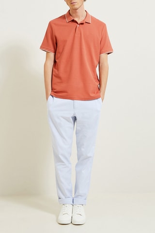 Polo regular fit de algodón orgánico - Naranja