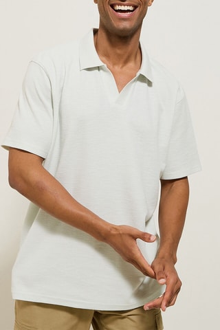 Polo relaxed fit - Azul