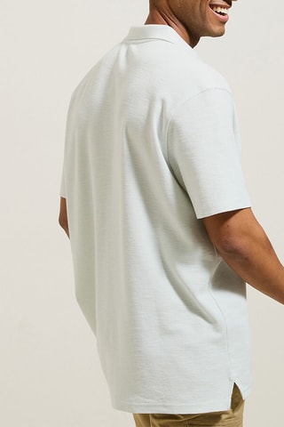 Polo relaxed fit - Azul