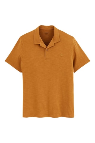 Polo regular fit de algodón orgánico - Marrón