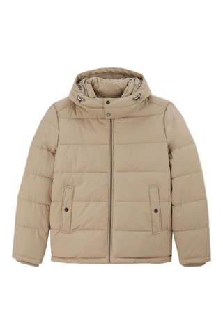 Anorak con capucha - Beige