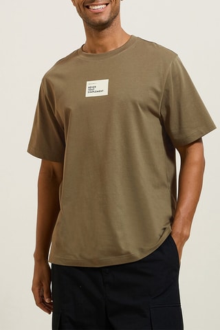 Camiseta regular fit - Caqui