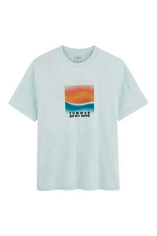 Camiseta regular fit - Azul claro