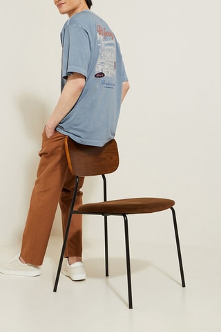 Camiseta relaxed fit - Gris