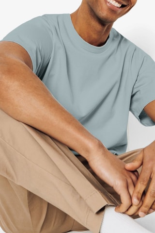 Camiseta relaxed fit - Azul grisáceo