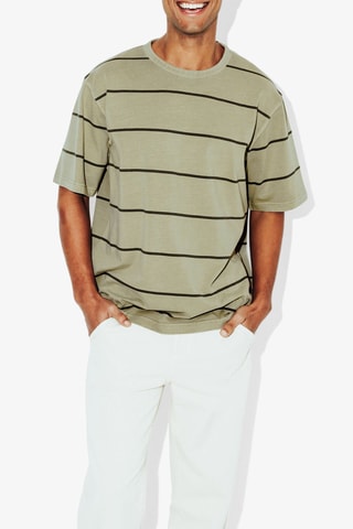 Camiseta relaxed fit - Verde oliva