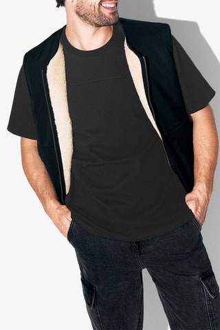 Camiseta relaxed fit - Negro