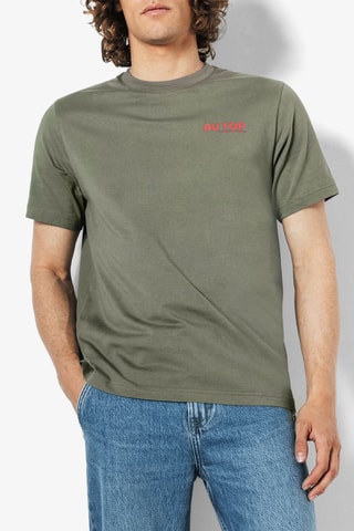 Camiseta regular fit - Caqui